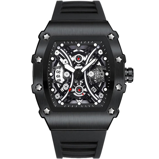 Ceas Barbatesc Skeleton - Nightshade Mechanica